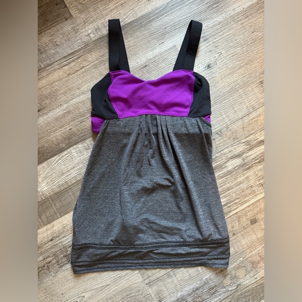 Lulu tank with built in bra.